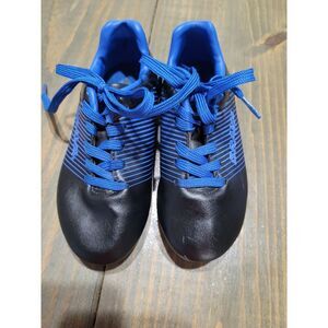 Brava Soccer Kids' Cleats Blue Black Striped Athletic Shoes‎